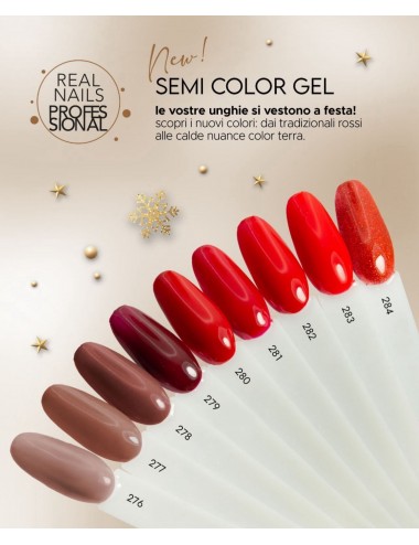 Real Nails Semi Color Gel -...